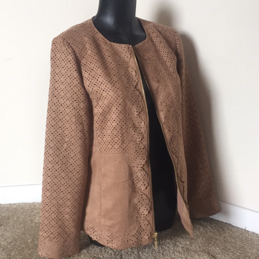 Chico’s small tan jacket
